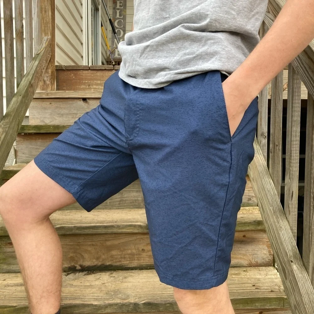 Pebble Beach Blue Lightweight‎ Golf Shorts (Size 34)